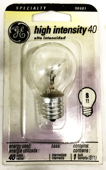 GE E17 Base 40 Watt High Intensity Bulb 90401 [Lot of 5] NOS