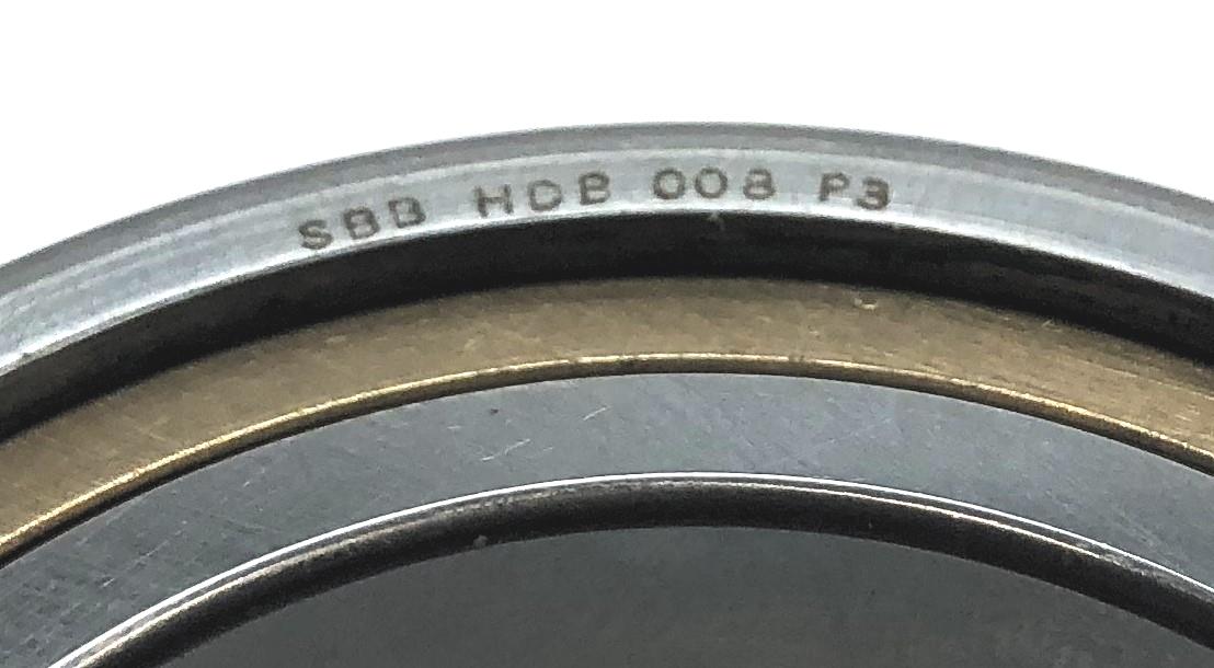 SBB Angular Contact Ball Bearing HDB-008-P3 (HDB-008-P3(3)) NOS