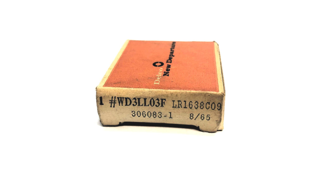 Delco New Departure Single Row Ball Bearing WD3LL03F1709C09 NOS