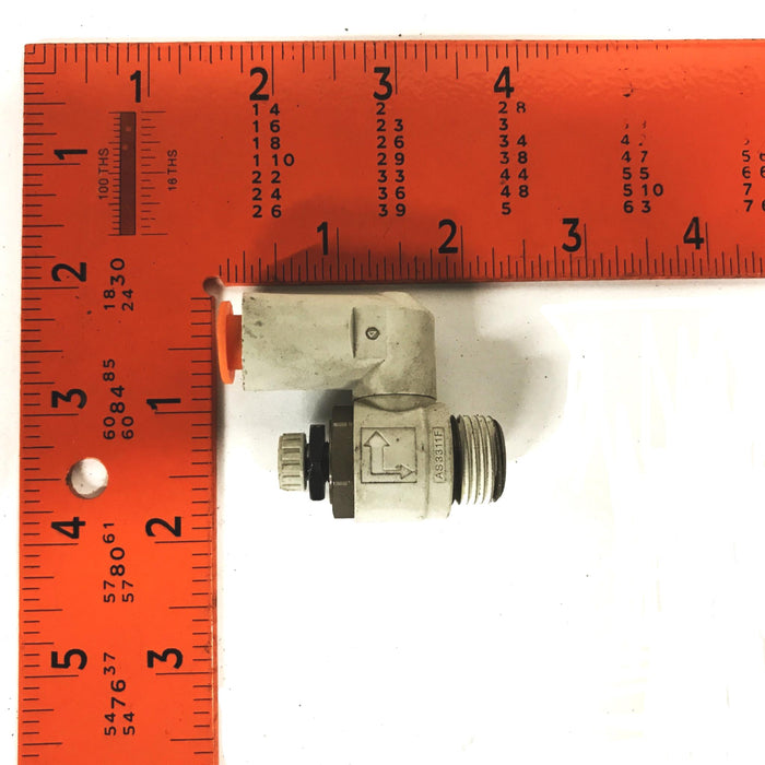 SMC 10mm x 3/8 BSPT Air Flow Control Valve AS3311F [Lot of 3] NOS