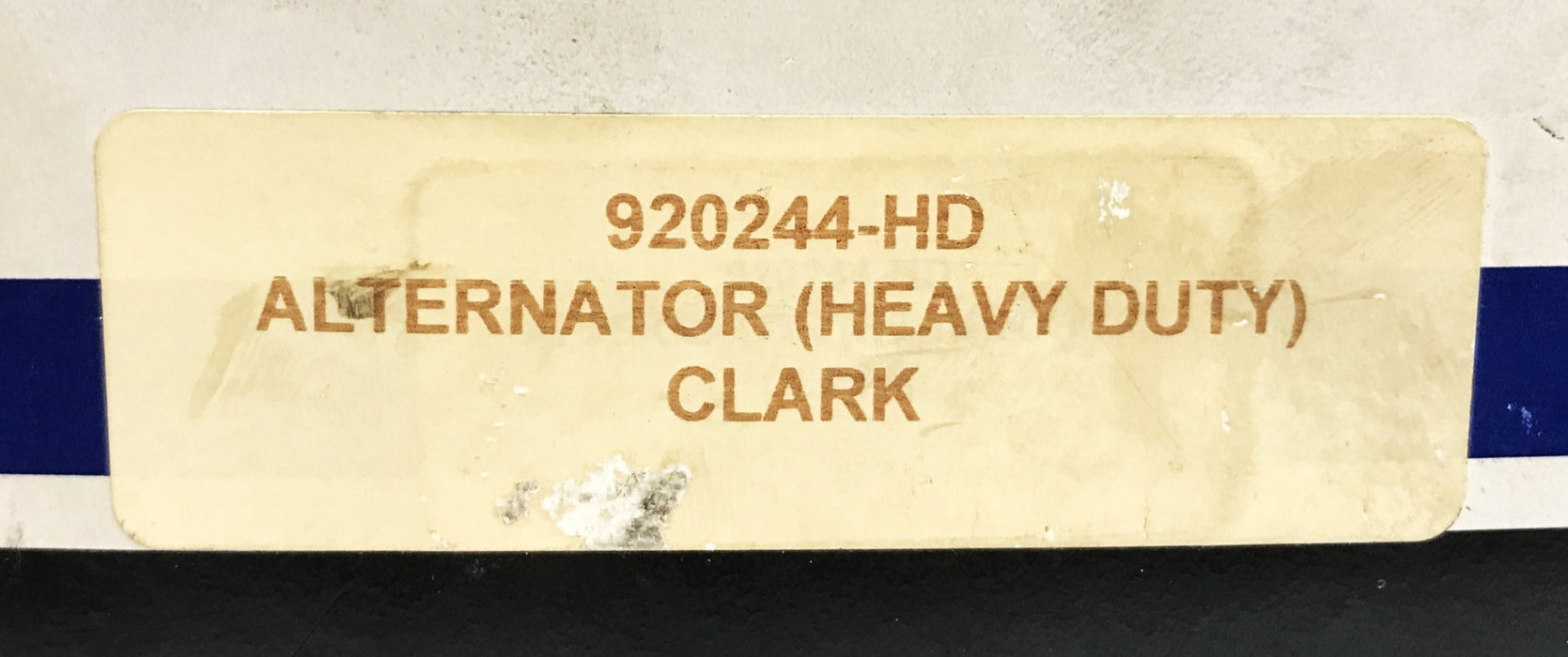 Clark Forklift Alternator 920244-HD NOS