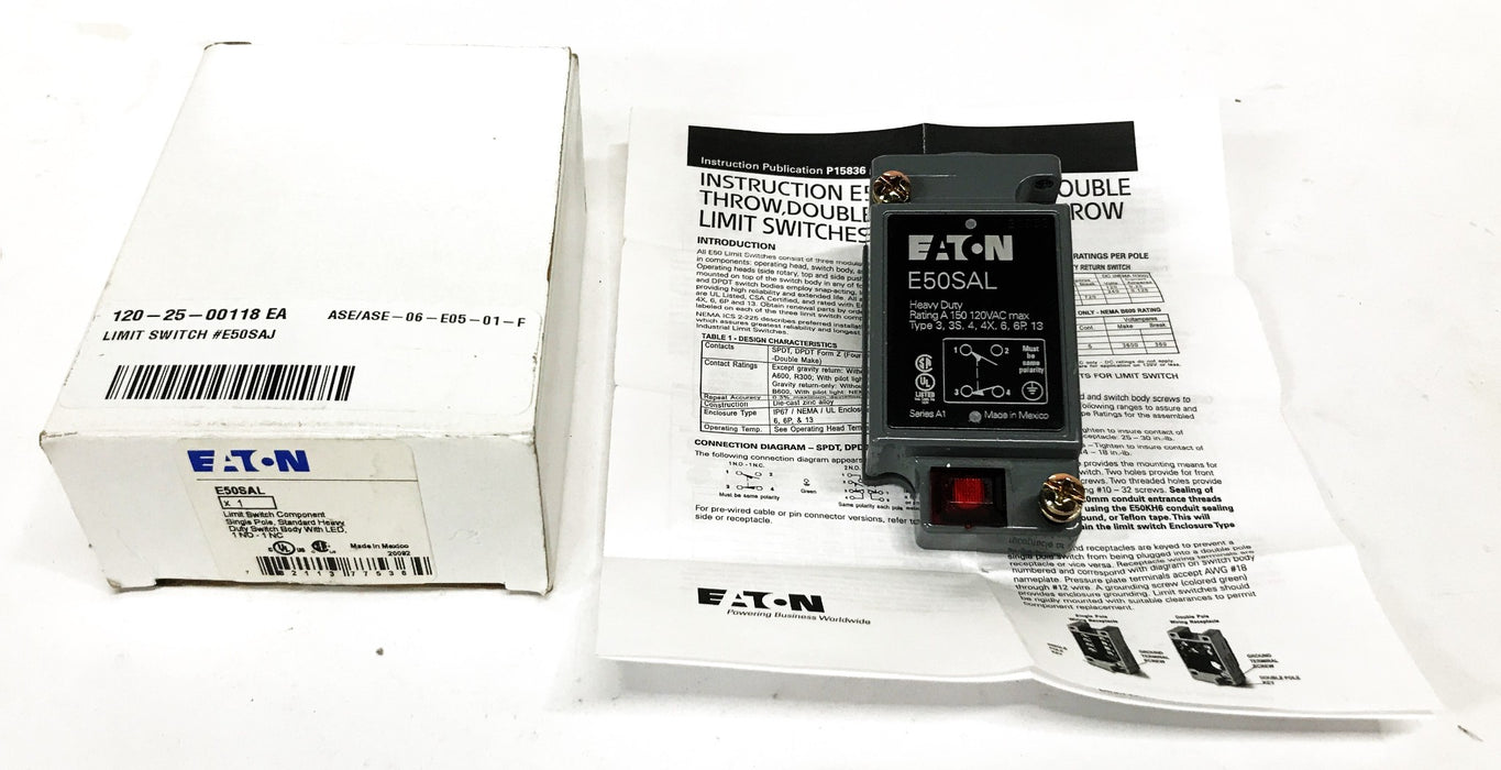 Eaton Heavy Duty Limit Switch E50SAL NOS