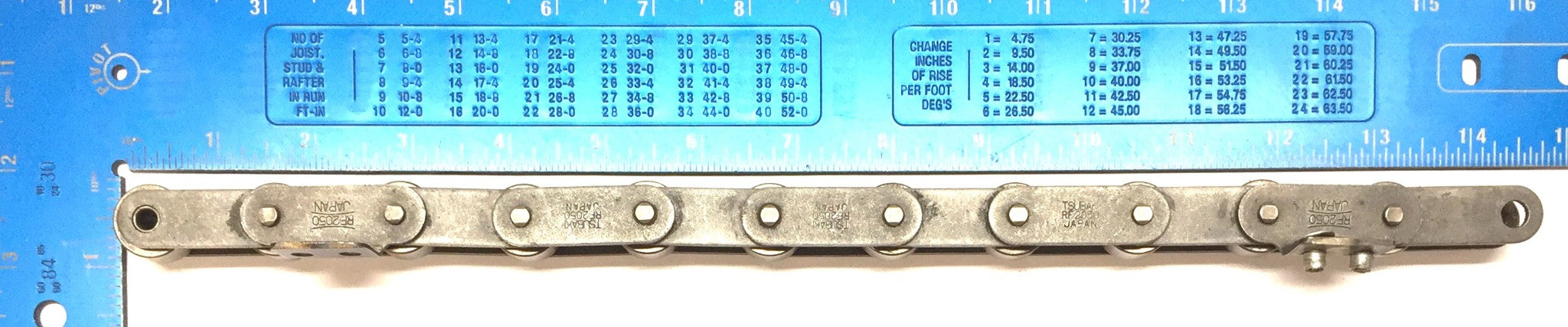 Tsubaki 14" Length Roller Chain RF2050 USED
