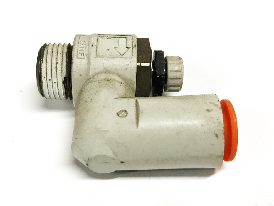 SMC 10mm x 3/8 BSPT Air Flow Control Valve AS3311F [Lot of 3] NOS