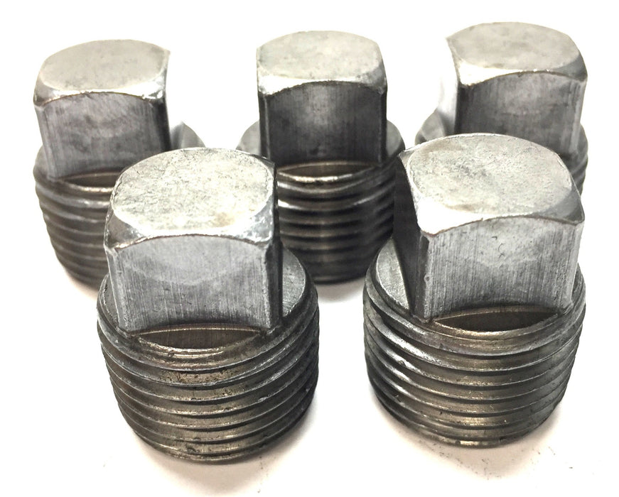 Unbranded Square Head M20 x 1/2" Pipe Plug [Lot of 5] NOS