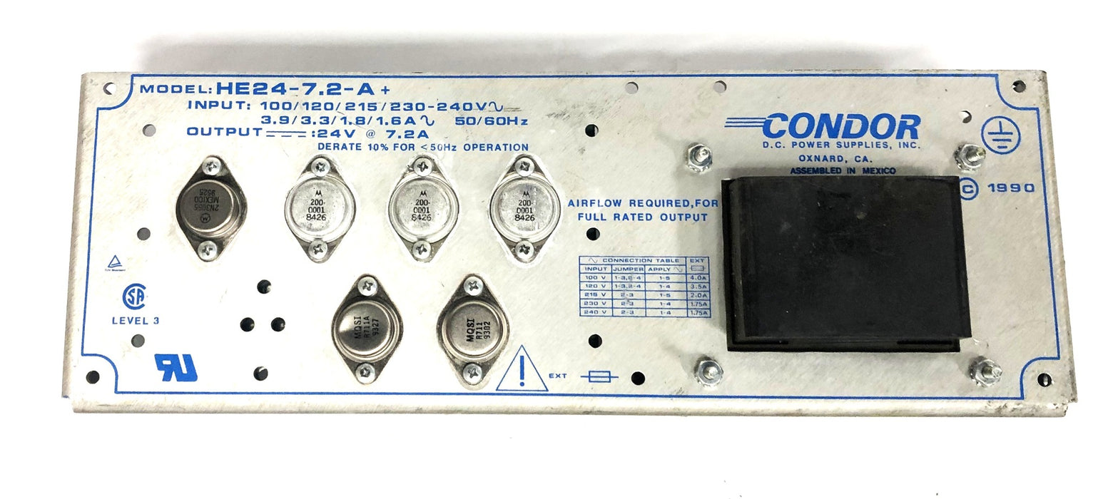 Condor 100/120/215/230-240V Power Supply HE24-7.2-A+ USED