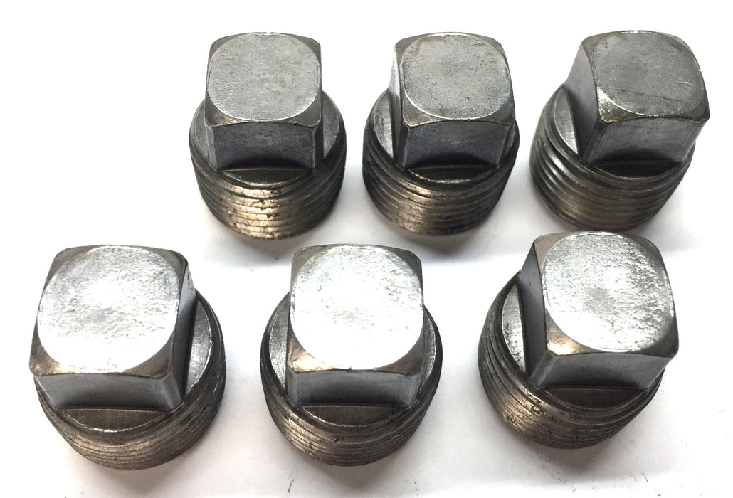 Unbranded Square Head M20 x 1/2" Pipe Plug [Lot of 6] NOS