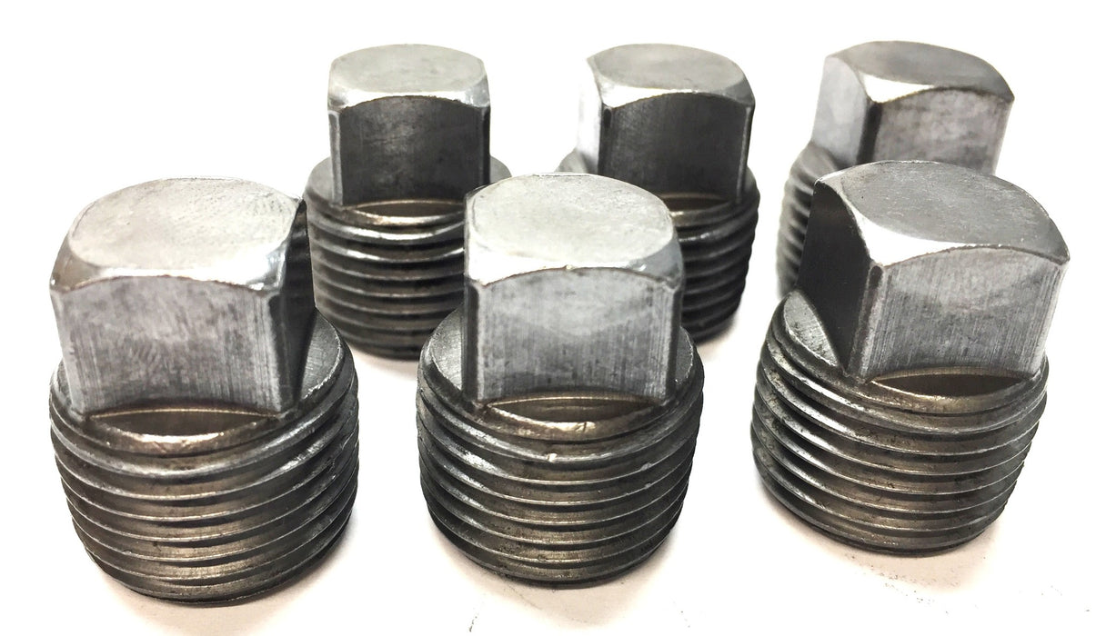 Unbranded Square Head M20 x 1/2" Pipe Plug [Lot of 6] NOS