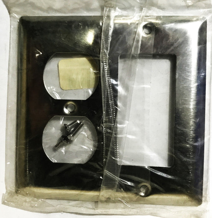 Pass & Seymour 2-Gang 3-Hole Stainless Steel Wall Plate SS826 [Lot of 7] NOS