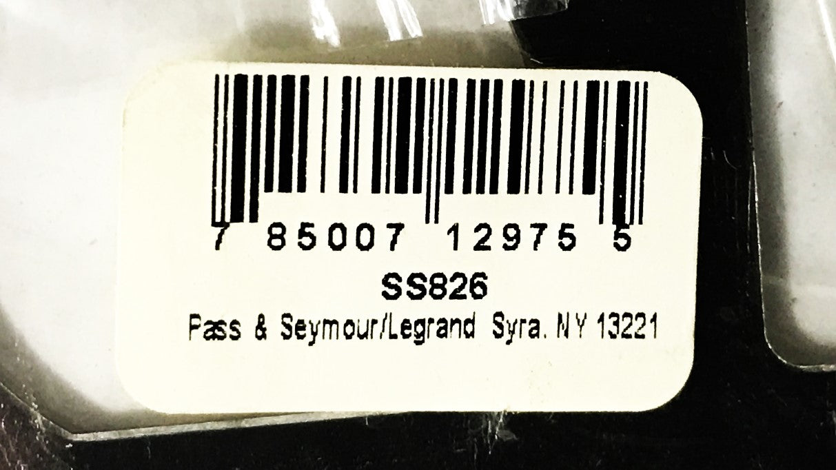 Pass & Seymour 2-Gang 3-Hole Stainless Steel Wall Plate SS826 [Lot of 7] NOS