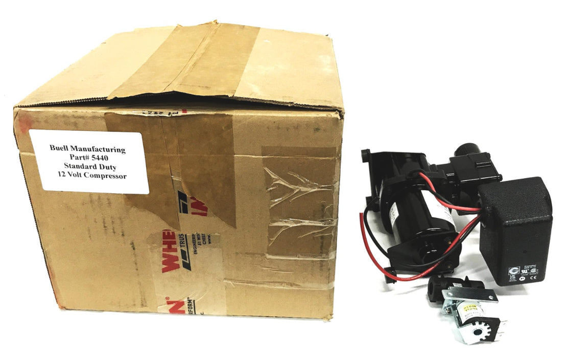 Buell Manufacturing Standard Duty 12 Volt Air Compressor 5440 NOS