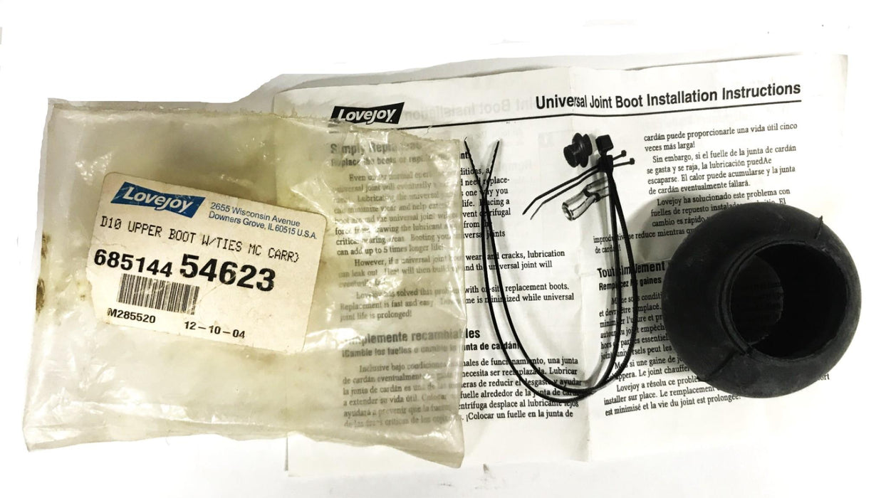 Lovejoy D10 Upper Boot and Ties 685144-54623 NOS