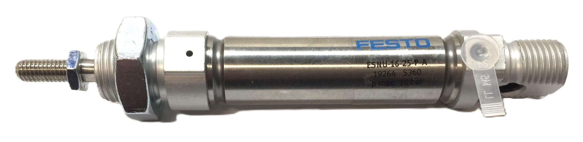 Festo Stainless Pneumatic Cylinder ESNU-16-25-P-A (19264) NOS
