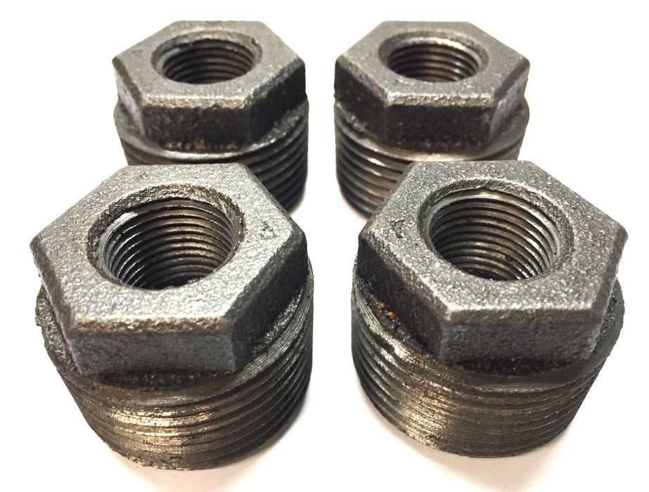 Unbranded Schedule 40 Black 1" x 3/8" Hex Bushing 13356-3D [Lot of 4] NOS