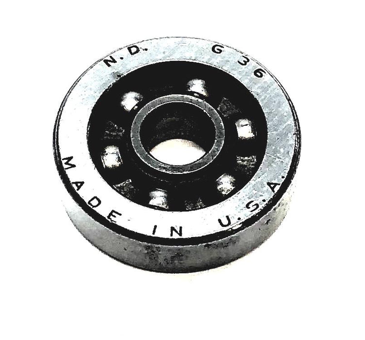 New Departure Single Row Ball Bearing (No Box) G36 NOS