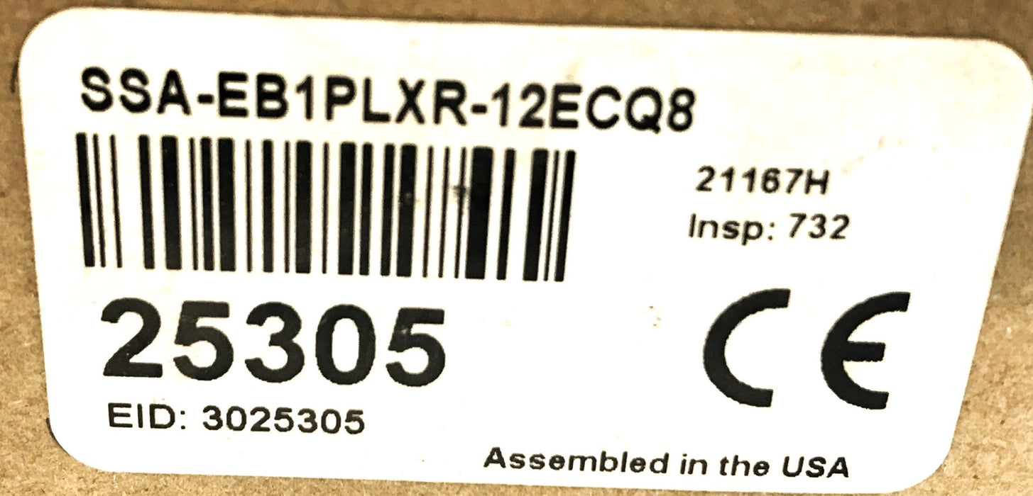 Banner Emergency Stop Push Button SSA-EB1PLXR-12ECQ8 NOS