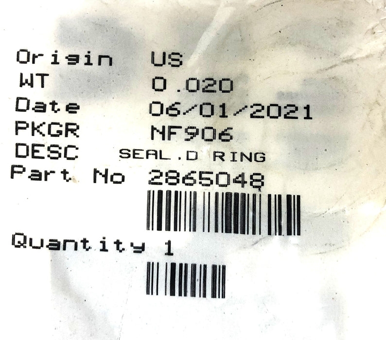 Cummins D-Ring Seal 2865048 [Lot of 2] NOS
