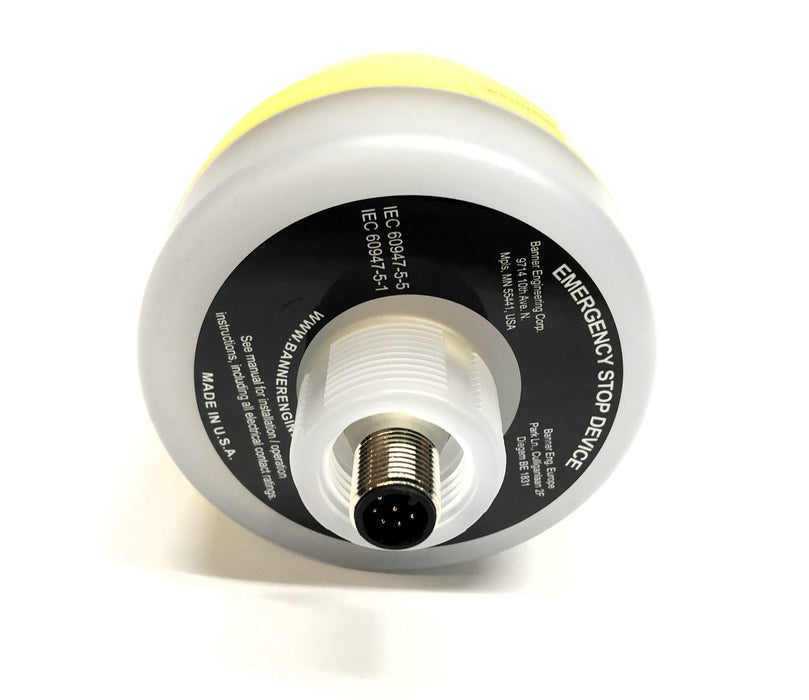Banner Emergency Stop Push Button SSA-EB1PLXR-12ECQ8 NOS