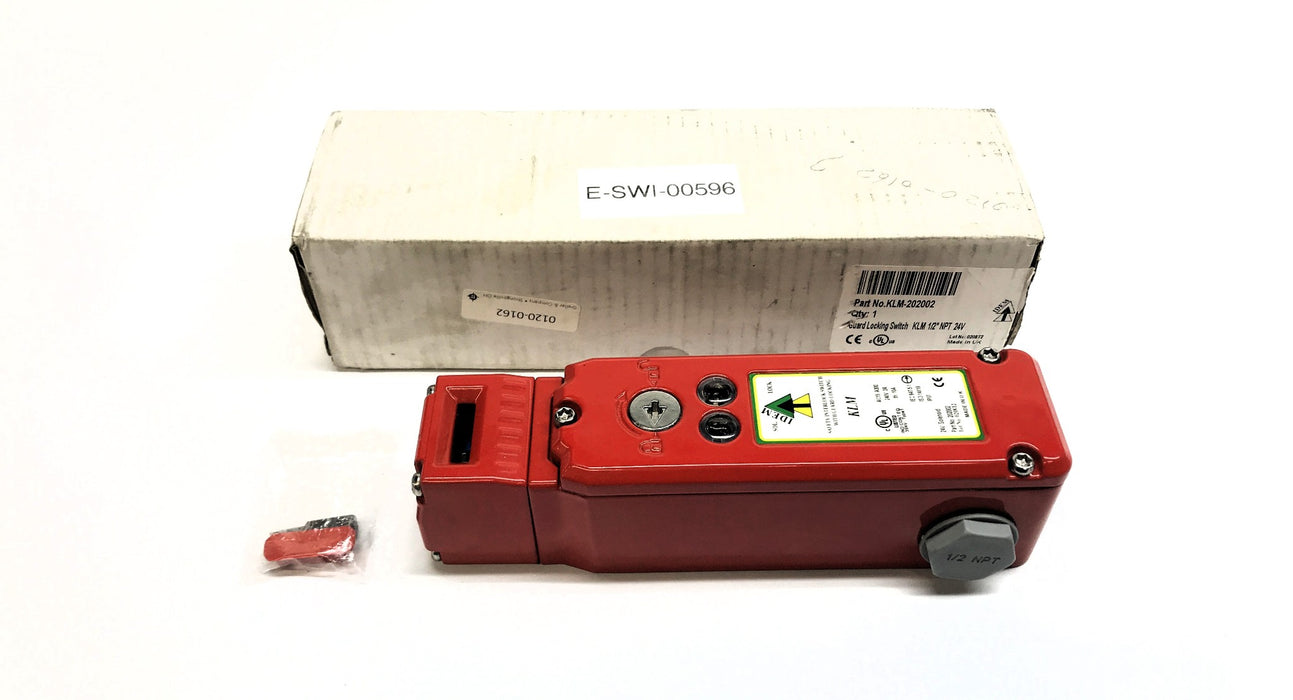 IDEM 1/2" NPT 24V Guard Locking Switch KLM-202002 NOS