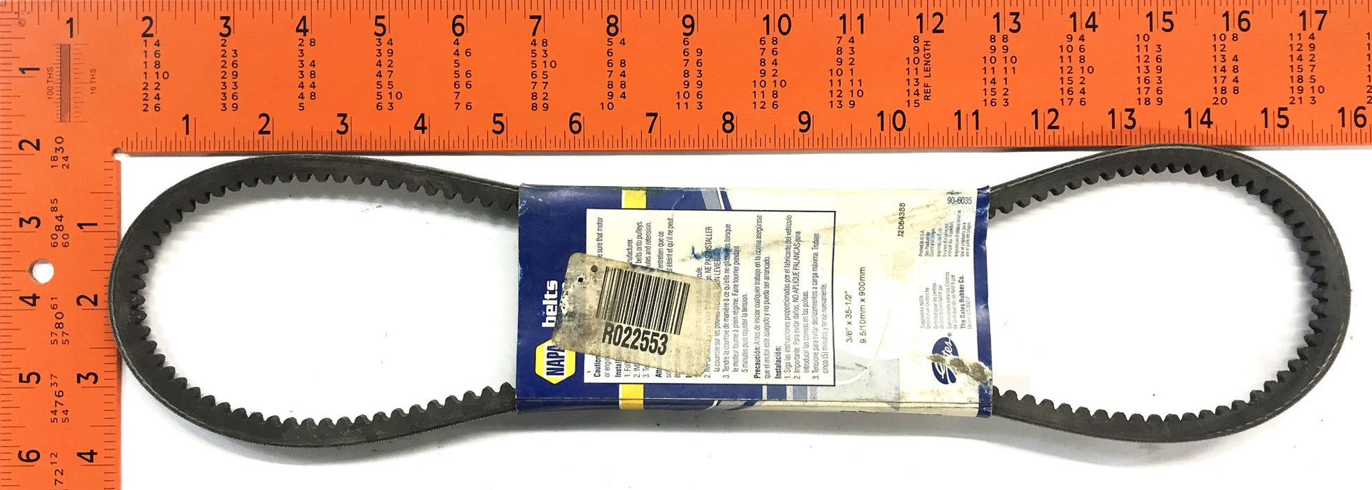 NAPA V-Belt 3VX355 [Lot Of 3] NOS