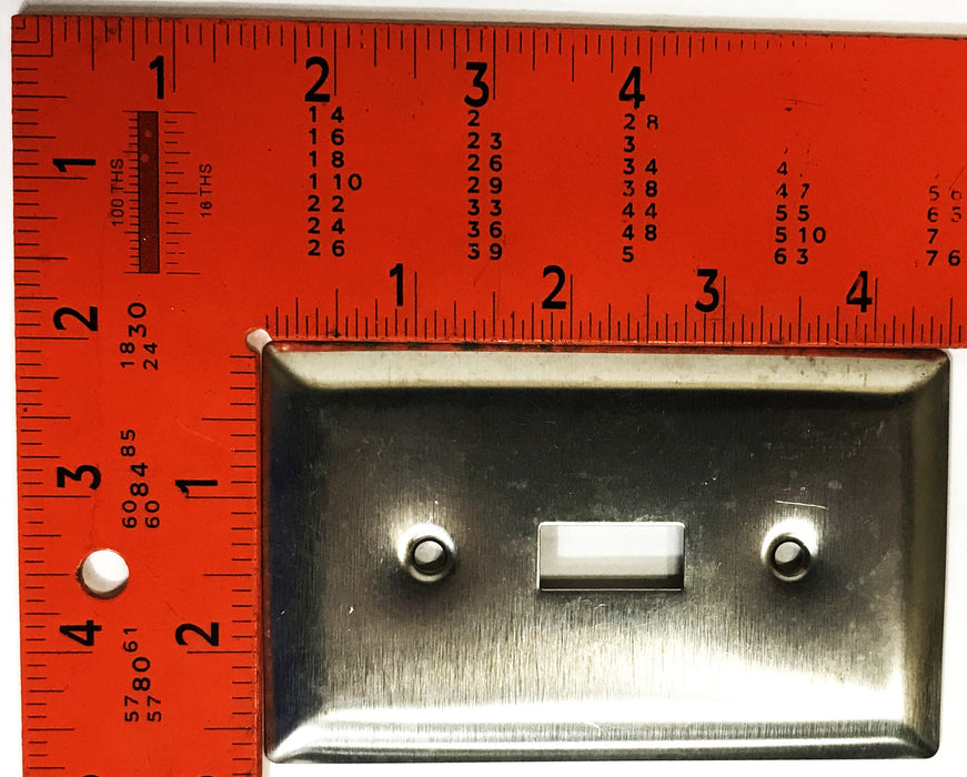 Pass & Seymour Stainless Steel Toggle Switch Wall Plate SS1 [Lot of 10] NOS