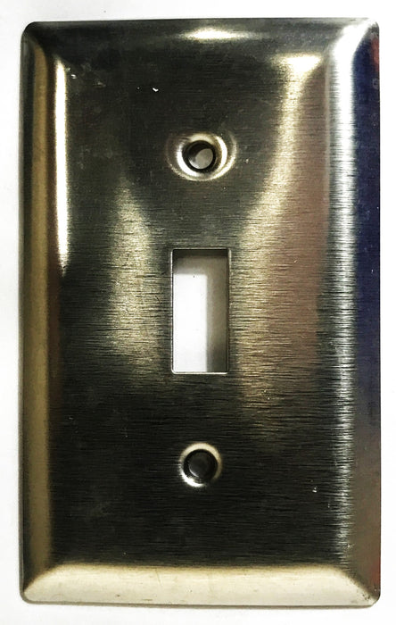 Pass & Seymour Stainless Steel Toggle Switch Wall Plate SS1 [Lot of 10] NOS