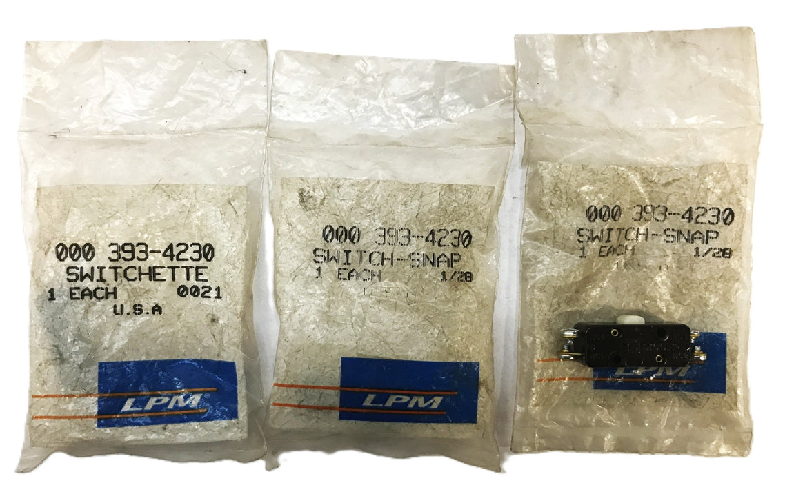 LPM Snap Switch 393-4230 [Lot of 3] NOS