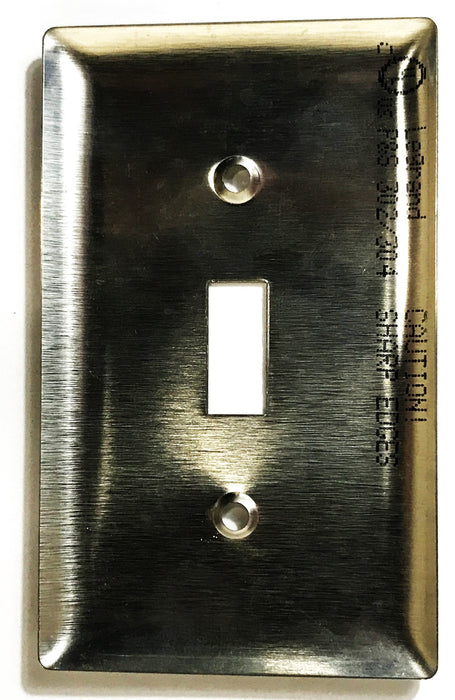 Pass & Seymour Stainless Steel Toggle Switch Wall Plate SS1 [Lot of 10] NOS