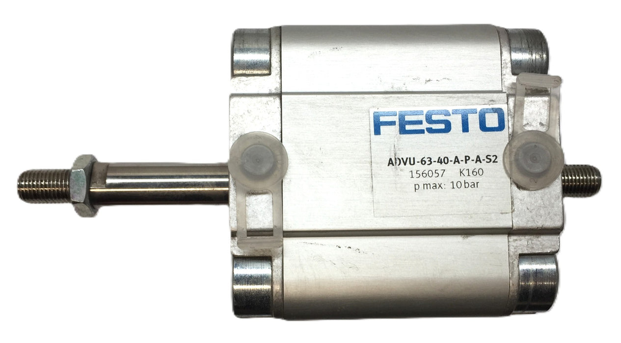 Festo Compact Pneumatic Cylinder ADVU-63-40-A-P-A-S2 (156057) NOS