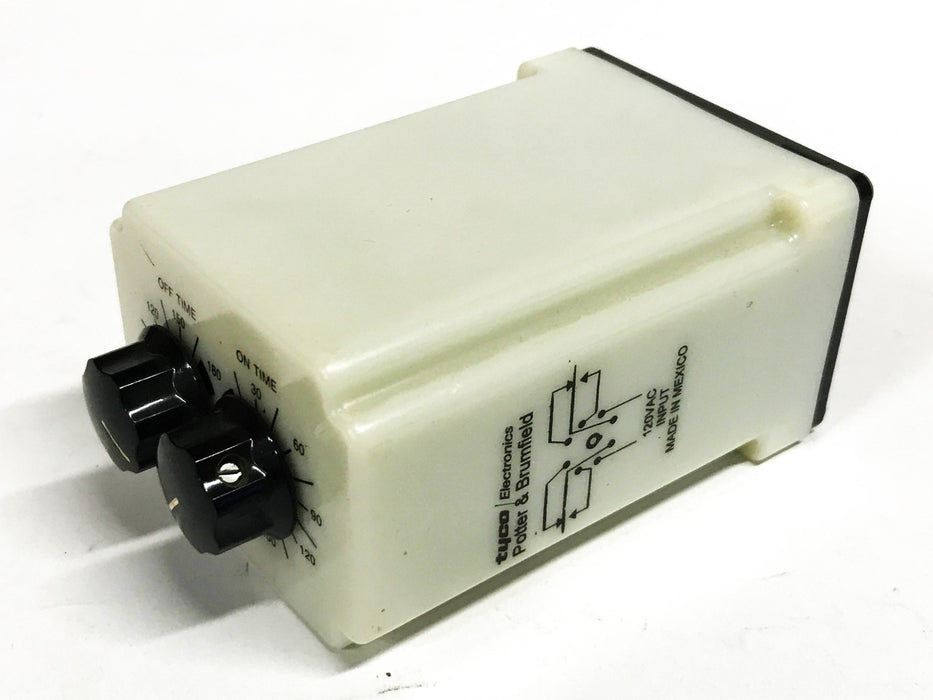Potter & Brumfield Adjustable Time Delay Relay CRB-48-7180 NOS