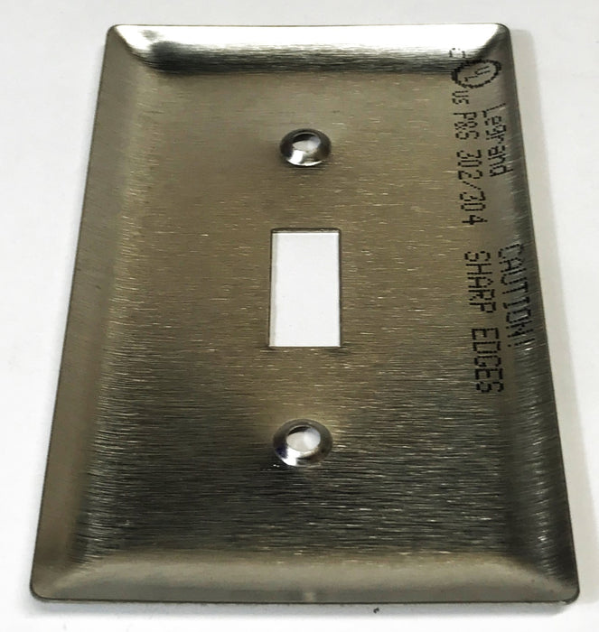 Pass & Seymour Stainless Steel Toggle Switch Wall Plate SS1 [Lot of 10] NOS