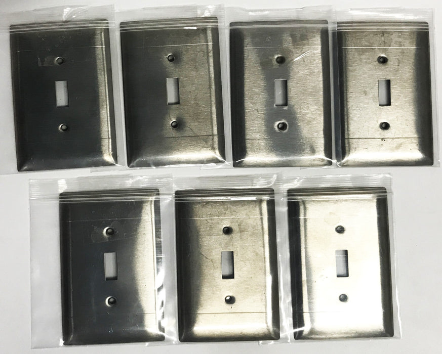 Sierra Electric 5-1/4 x 3-1/4 inch Steel Wall Plate (NO SCREWS) [Lot of 7] NOS