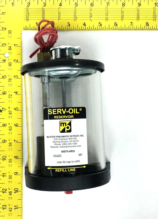 Master Pneumatic Serv-Oil Reservoir M570-6RG NOS