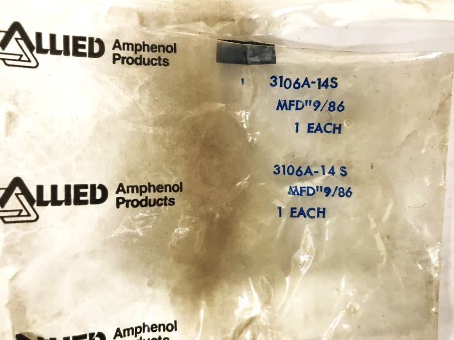Allied Amphenol Circular Plug Housing 3106A-14S [Lot of 3] NOS