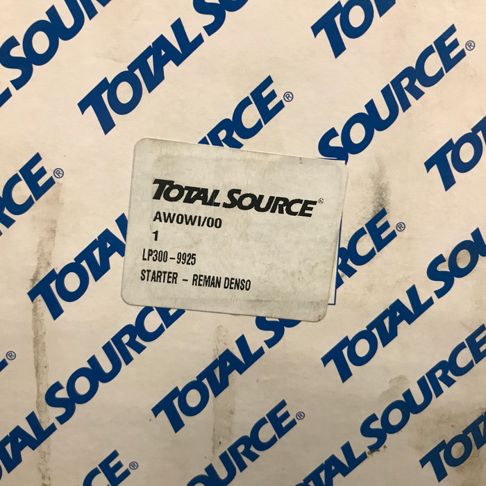 Total Source Forklift Denso Starter LP300-9925 REMANUFACTURED