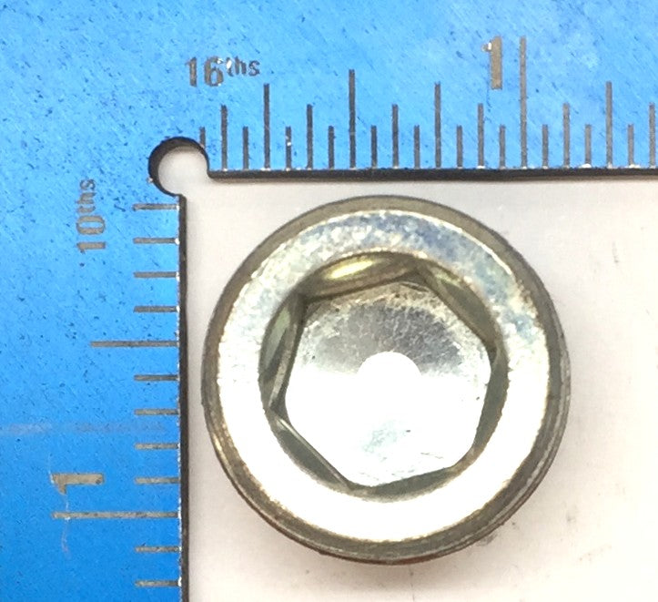 Unbranded 1" x 1/2" Solid Non Magnetic Threaded Steel Hex Plug [Lot of 10] NOS