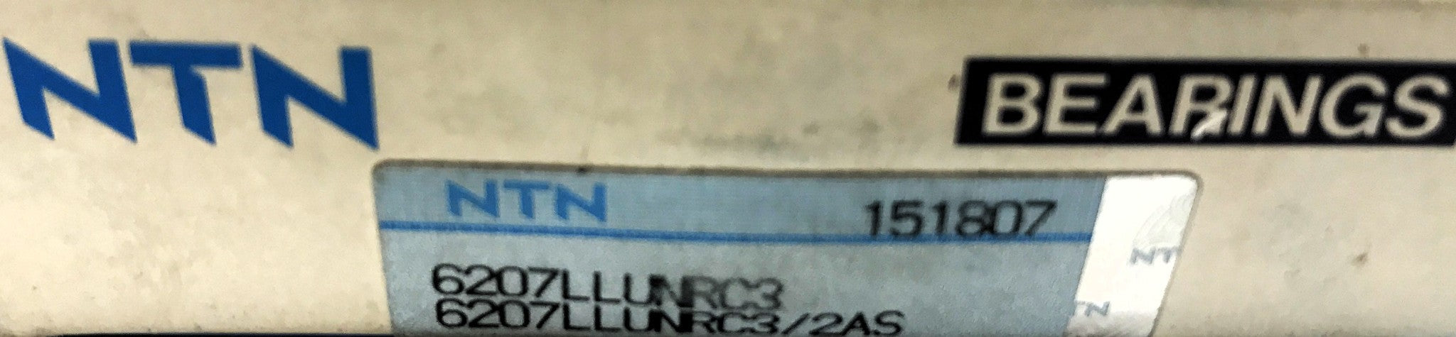NTN Deep Groove Ball Bearing 6207LLUNRC3 (6207LLUNRC3/2AS) NOS