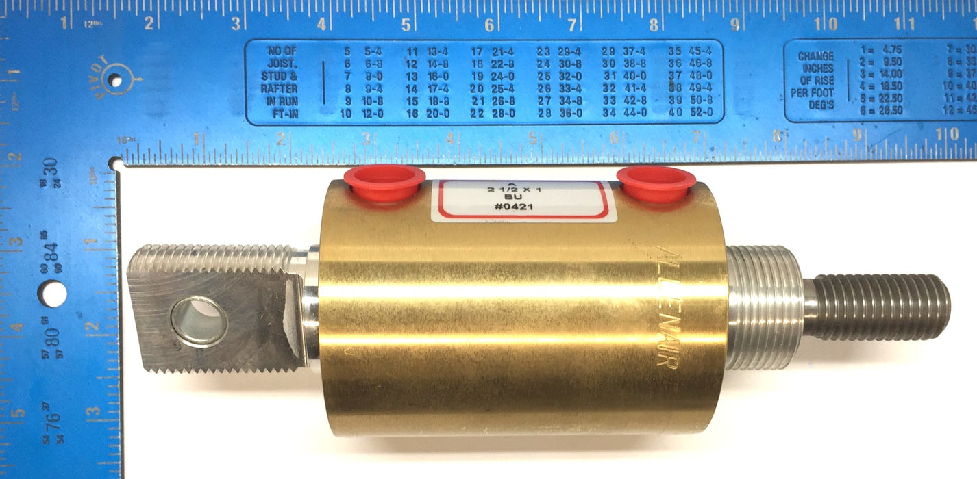 Allenair (A) 2-1/2" x 1" BU Pneumatic Cylinder 0421 NOS