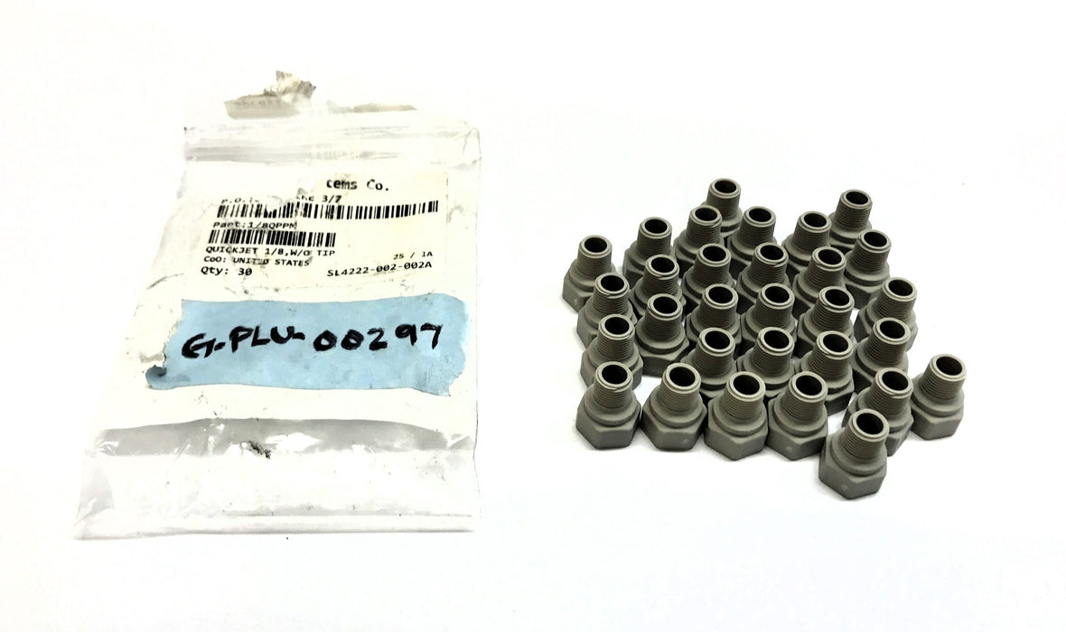 Spraying Systems Pack of (30) 1/8" Quickjet Nozzle W/out Tips 1/8QPPM NOS
