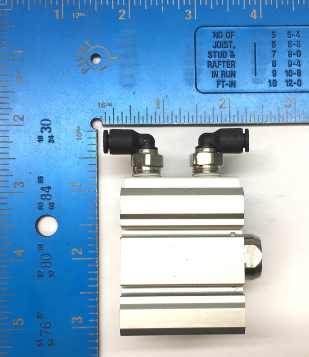 Bimba Compact Pneumatic Cylinder with PTC Fitting (2) EF-3215-3E USED