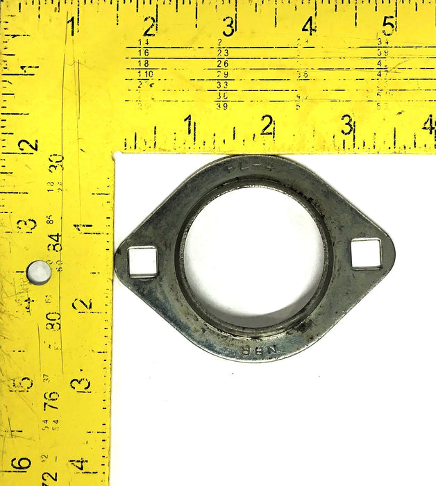 NBR 1.74 Inch ID 2 Bolt Ball Bearing Flange FL-4 [Lot of 3] NOS