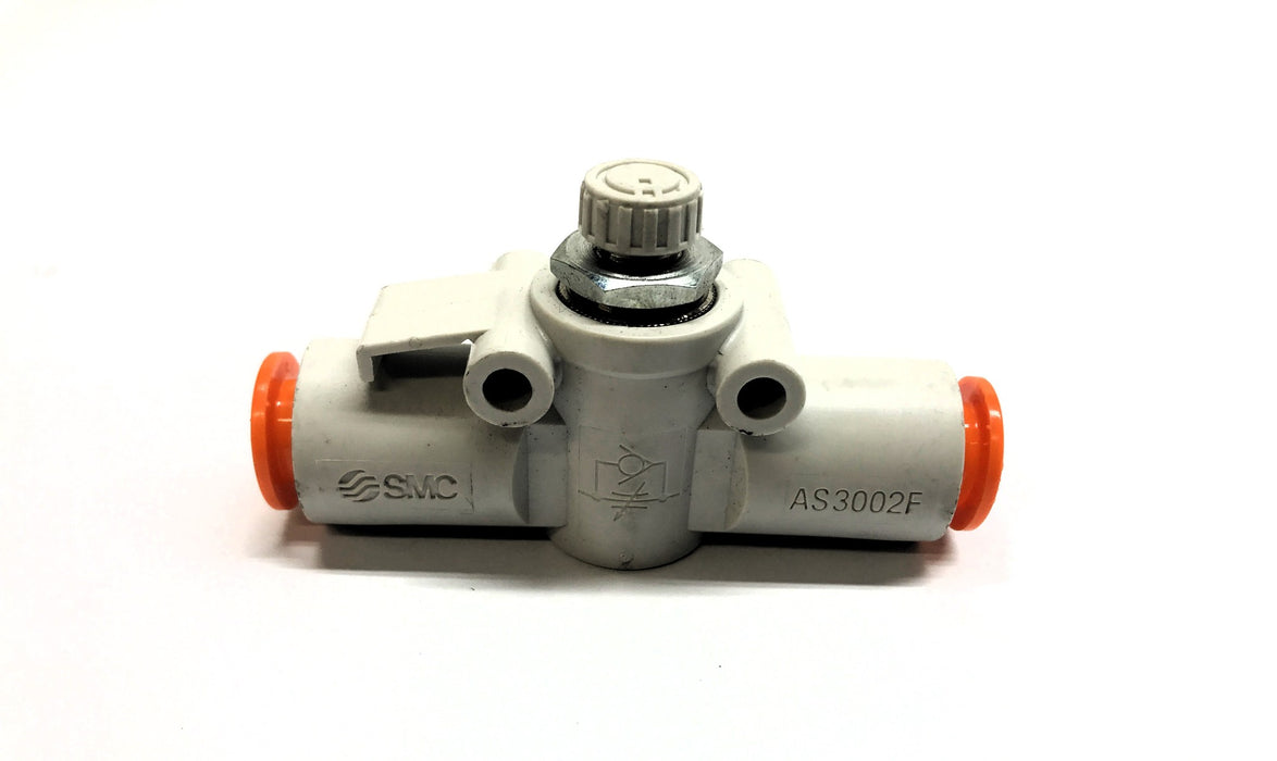 SMC 3/8" Push lock Flow Control Valve AS3002F [Lot of 2] NOS