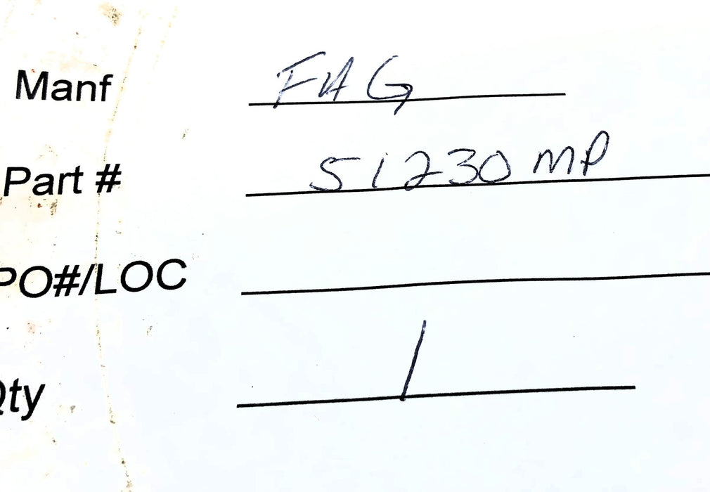 FAG Thrust Bearing (No Box) 51/52230 (51230MP) NOS