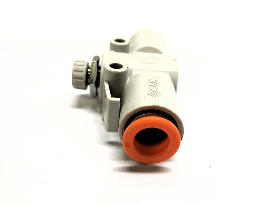 SMC 3/8" Push lock Flow Control Valve AS3002F [Lot of 2] NOS