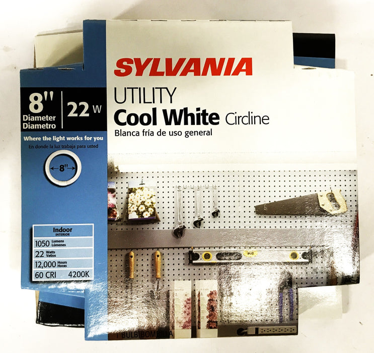 Sylvania Cool White Circline 8 inch Indoor Light Bulb FC8T9/CW/RP [Lot of 8] NOS