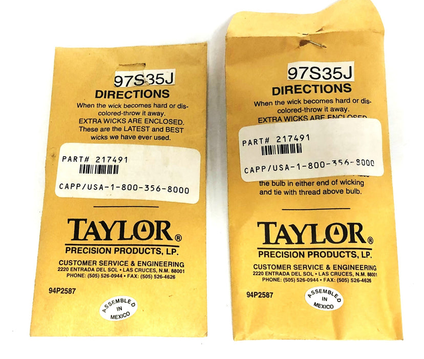 Taylor Precision Products LP 12 Piece Replacement Wick 97S35J [Lot of 2] NOS