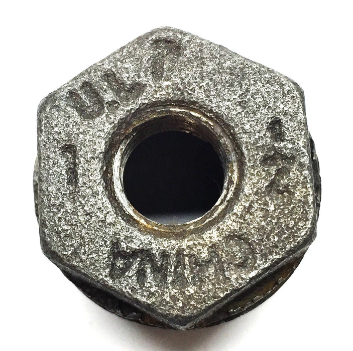 Unbranded 1-1/4" x 1" Iron Hex Bushing [Lot of 9] NOS