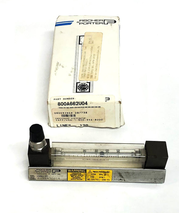 Fischer & Porter 250 PSIG Flow Meter 10A6130 NOS