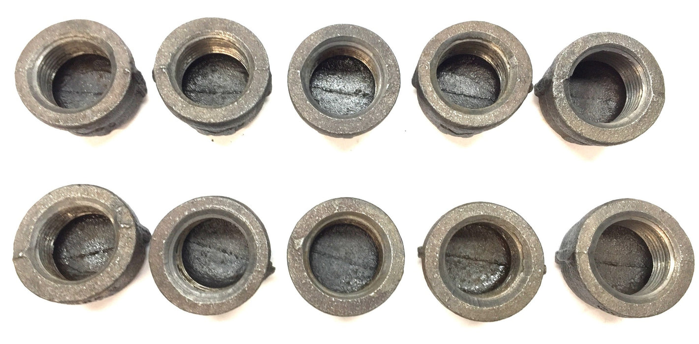 Genova 3/4" Malleable Iron Pipe Cap [Lot of 10] NOS
