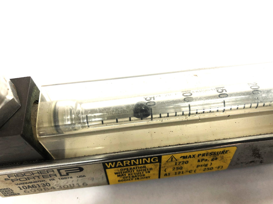 Fischer & Porter 250 PSIG Flow Meter 10A6130 NOS